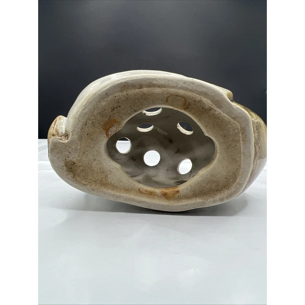 Vintage Vandor Ceramic Snail Candle Holder Japan MCM Votive Lantern